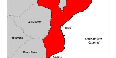 Karta Mozambik malarije