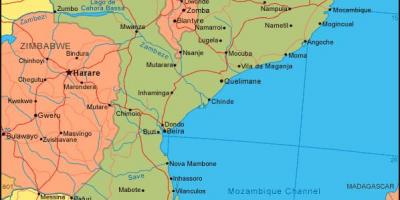Karta obale Mozambika 