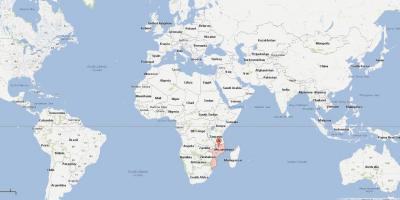 Mozambik na karti svijeta